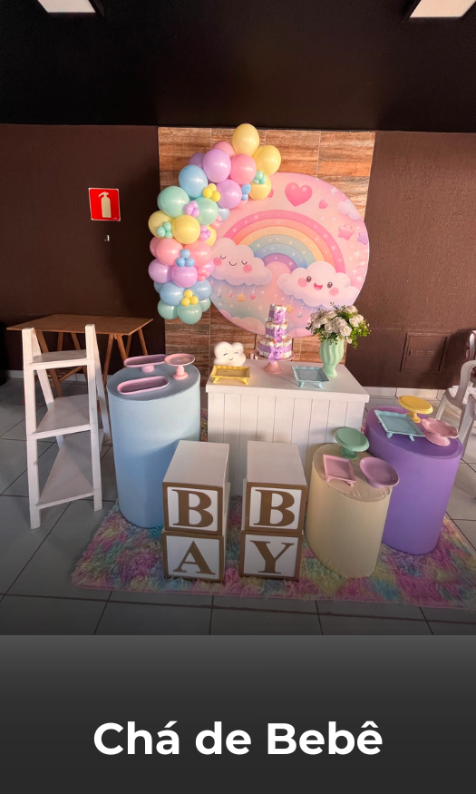 decoração cha de bebe pegue e monte