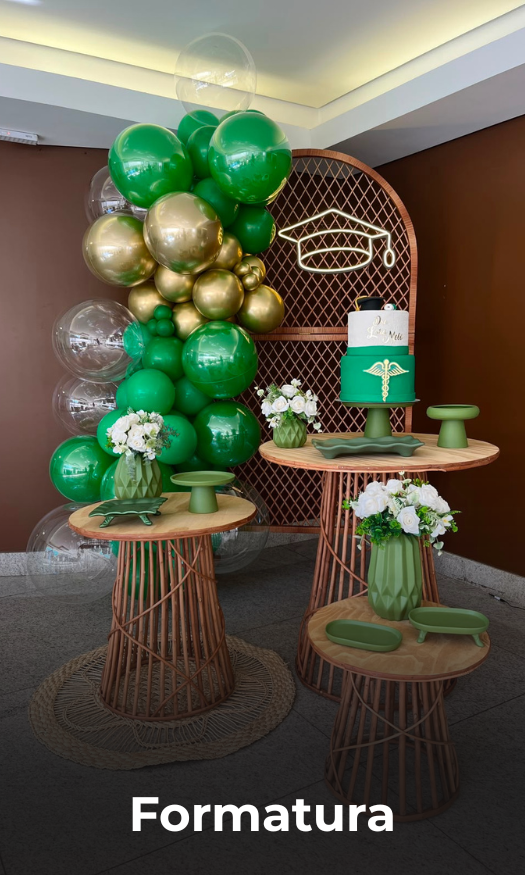 decoração de formatura pegue e monte bh